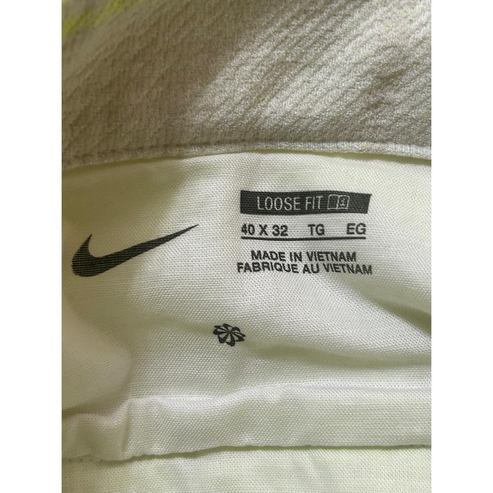 Nike Golf Pants Men 40x32 White Plaid NWT Re-Mastered Loose Fit DH1288-133 - Picture 2 of 12